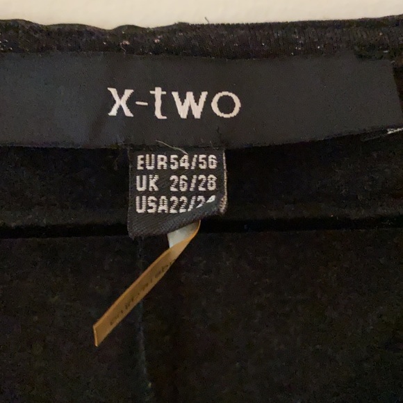 Black, sequinned shoulder dress with chiffon layer - Picture 5 of 10